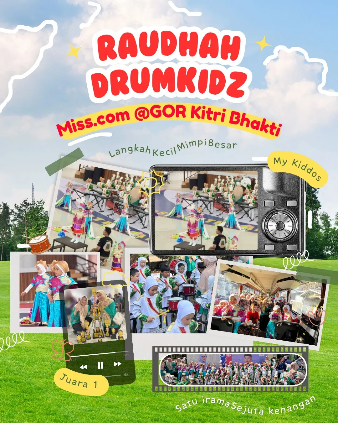Raudhah Drumkidz TK Islam Raudhah BSD Raih Juara 1 MIS.COM 2026